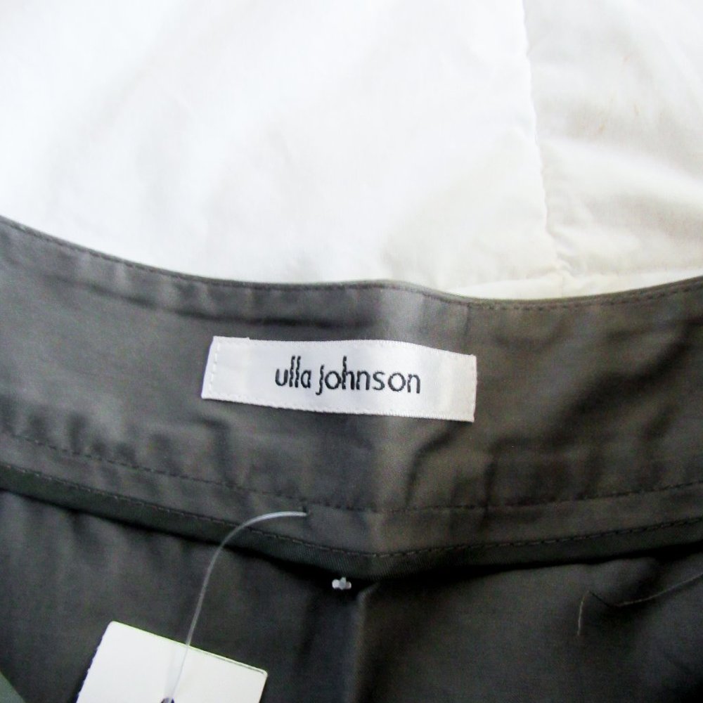 NWT! VINTAGE ULLA JOHNSON DESIGNER A LINE SKIRT SIZE-10 in Taupe Gray So Chic! - Picture 3 of 14